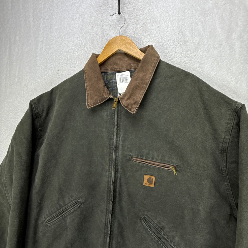 Carhartt Detroit Jacket Blanket Lined Mens 5XL J97 MOS Moss Green NWT NOS - Picture 15 of 16